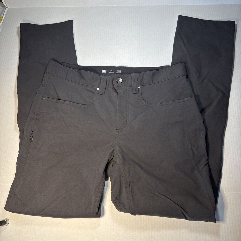 Helly Hansen Mens Hiking Chino Pants Gray Slim Fit Outdoor Med Stretch Gorpcore